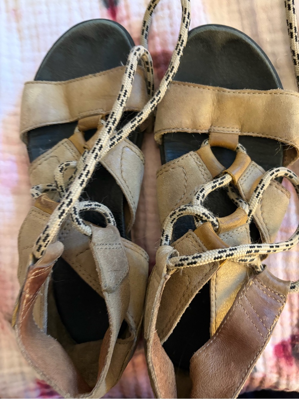 Women's Sorel Torpeda Gladiator Lace-Up Sandals Leather Sz 9